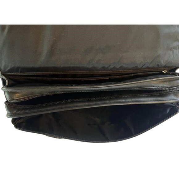 Coach F06455 Thompson Black Briefcase Laptop Bag With Buckle Detail 2010 - Picture 6 of 6